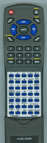 INSIGNIA--INSERT 076R0QS011 Replacement Remote