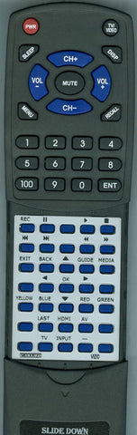 VIZIO RT098003060200 Replacement Remote