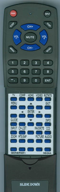 INSIGNIA NS-RC02A-12 Replacement Remote