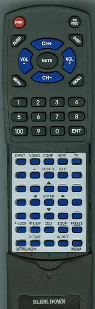 INSIGNIA ZRC-101 Replacement Remote