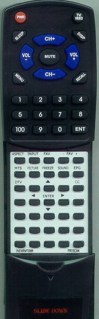 PROSCAN RT0NEWRMT0068 Replacement Remote