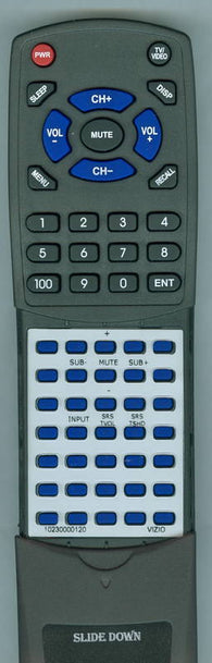 VIZIO 10230000120 Replacement Remote