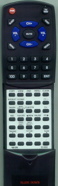GO VIDEO 1080652H0 Replacement Remote