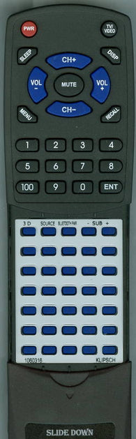 KLIPSCH 1060316 Replacement Remote