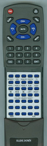 KLIPSCH 1063787 Replacement Remote