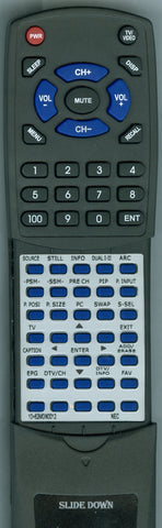 NEC-RT10-62MON0012 LCD8205 Replacement Remote