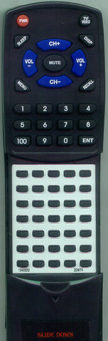 ZENITH 12432 Replacement Remote