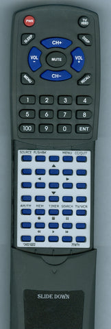 ZENITH 124-00192-01 Replacement Remote