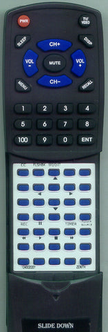 ZENITH 12420201 Replacement Remote