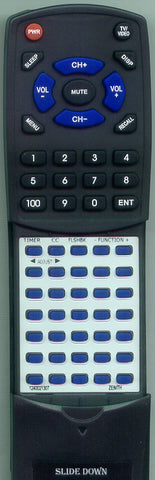 ZENITH 1240021307 Replacement Remote