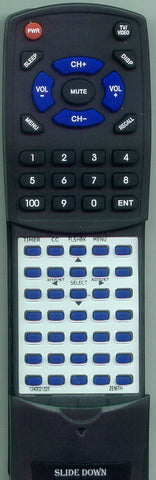 ZENITH 12421323 Replacement Remote