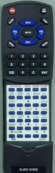 AUDIOVOX RT1363855 Replacement Remote