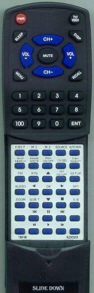 AUDIOVOX RT1364196 Replacement Remote