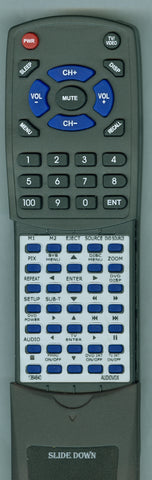 AUDIOVOX RT1364840 Replacement Remote