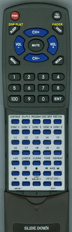 SONY--INSERT CDPC69ES Replacement Remote