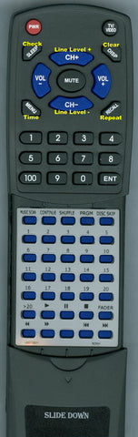 SONY--INSERT CDPC601ES Replacement Remote
