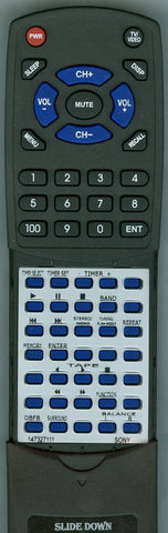 SONY 147327111 Replacement Remote