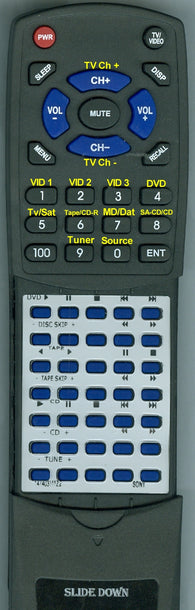SONY STRDA5200ES ZONE 2/3 Replacement Remote