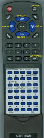 SONY--INSERT RCDW1 Replacement Remote