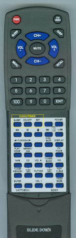 SONY--INSERT CMTEP707 Replacement Remote