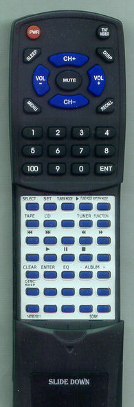 SONY HCDGPX7 Replacement Remote
