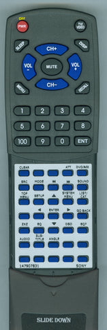 SONY--INSERT 1-479-078-31 Replacement Remote
