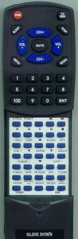 SONY HCDX1 Replacement Remote
