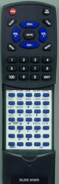 SONY HCDHDX465 Replacement Remote
