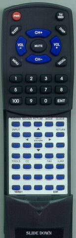 SONY RT148069211 Replacement Remote