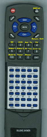 SONY--INSERT RT148790311 Replacement Remote