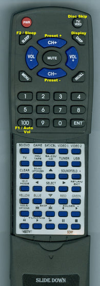 SONY STRDH820 Replacement Remote