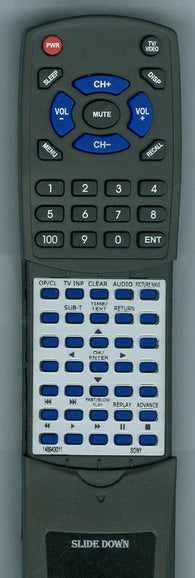 SONY DVPSR201P Replacement Remote