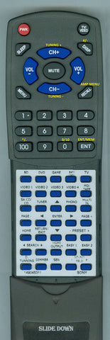 SONY--INSERT 1-490-453-11 Replacement Remote