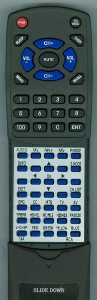 RCA RT14A Replacement Remote