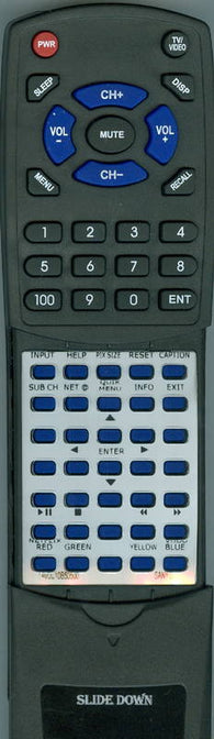 SANYO 1AV0U10B50500 Replacement Remote
