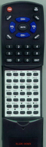 RCA RT212233 Replacement Remote