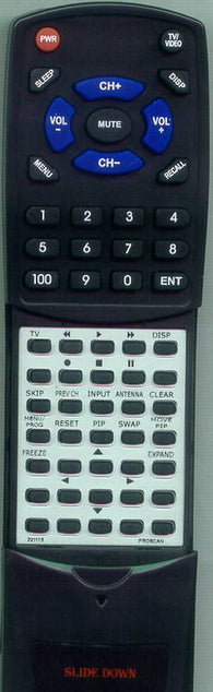 PROSCAN PS27400 Replacement Remote