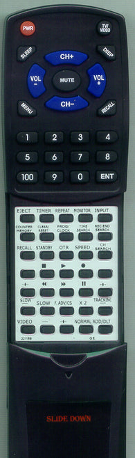 PANASONIC VSQS11907 Replacement Remote