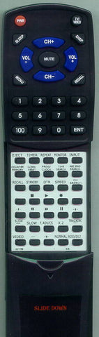 SYLVANIA VCT200AT01 Replacement Remote