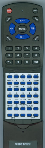 SHARP- LC-55Q7030U Replacement Remote