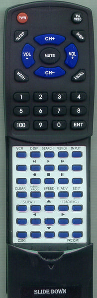 PROSCAN CRK83VBL1 Replacement Remote