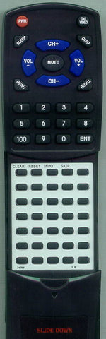 GE 27GT273 Replacement Remote