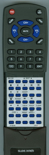 ONKYO DXC606BHBL Replacement Remote