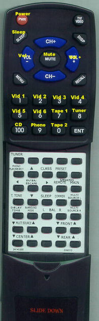 ONKYO ASV810PRO Replacement Remote