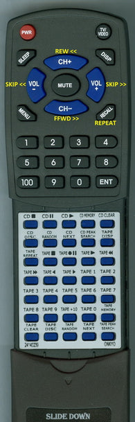ONKYOINSERT DXM505 Replacement Remote