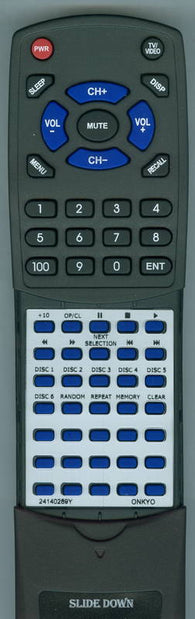 ONKYO RC-289C Replacement Remote
