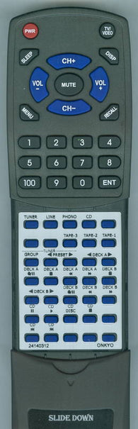 ONKYO 24140312 Replacement Remote