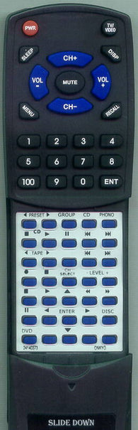 ONKYO RC373M Replacement Remote