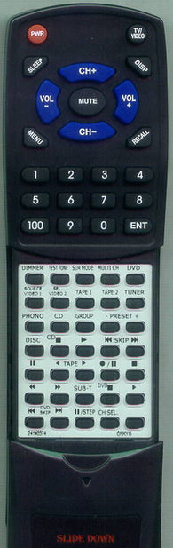 ONKYO 24140374 Replacement Remote