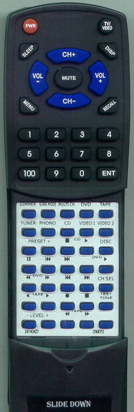 ONKYO RC427S Replacement Remote